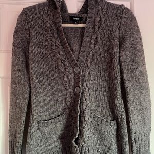 Hooded cardigan